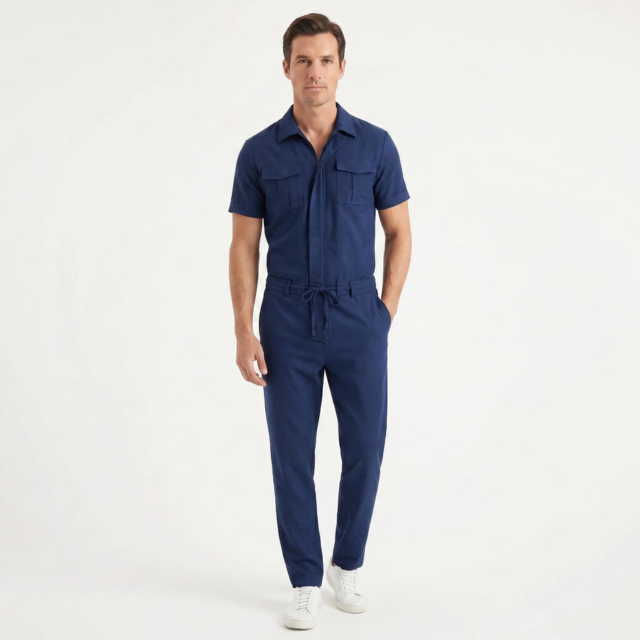 Stonebrook Studio - StonebrookStudio | Men’s Breathable Jumpsuit - Casual One Piece Comfort Fit