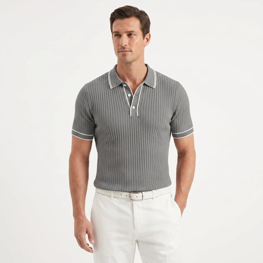 Stonebrook Studio - StonebrookStudio | Men’s Polo Shirt Short Sleeve Lightweight - Contrast Collar Trim