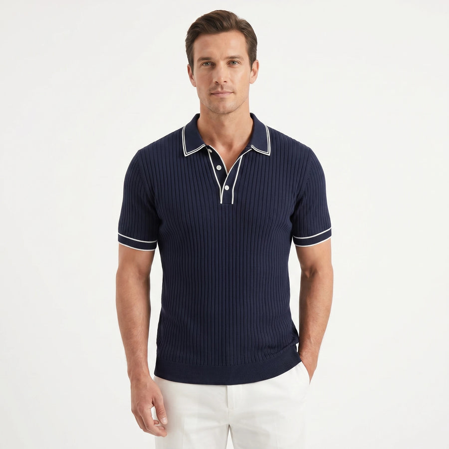 Stonebrook Studio - StonebrookStudio | Men’s Polo Shirt Short Sleeve Lightweight - Contrast Collar Trim