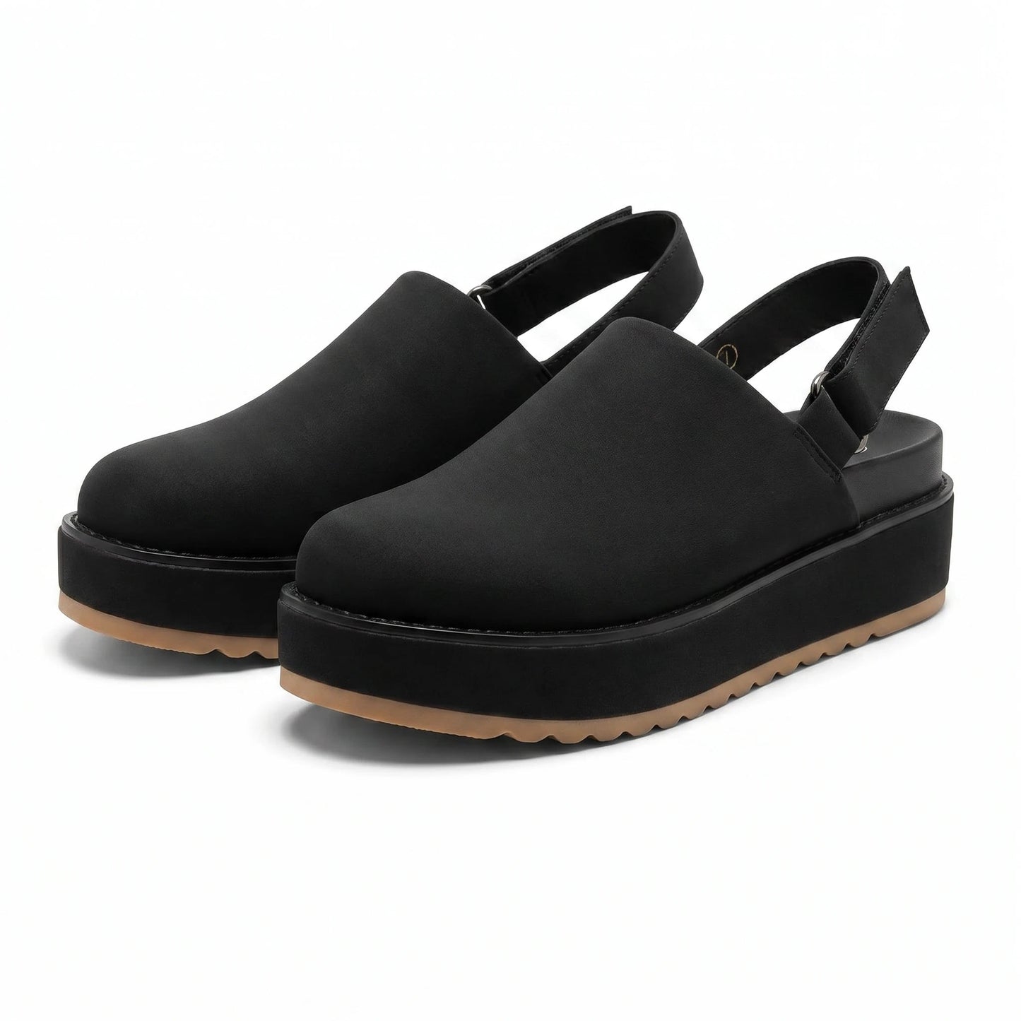 Stonebrook Studio - Stonebrook Studio | Women’s Slip - On Velvet Platform Clogs - Flat Comfort Casual Slippers