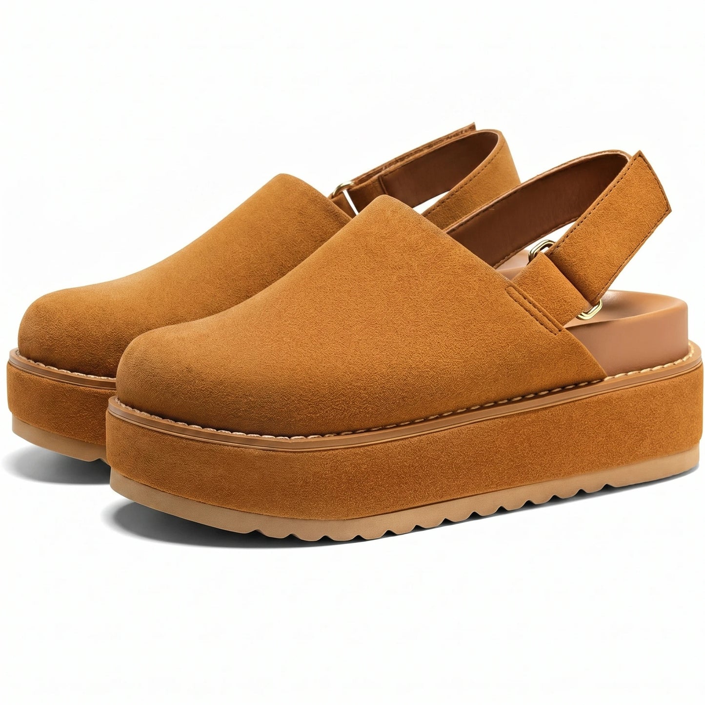 Stonebrook Studio - Stonebrook Studio | Women’s Slip - On Velvet Platform Clogs - Flat Comfort Casual Slippers