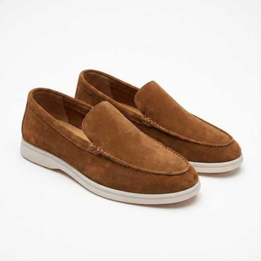 Stonebrook Studio - Stonebrook Studio | Leather Loafers Round Toe Comfort Slip - On Casual Shoes