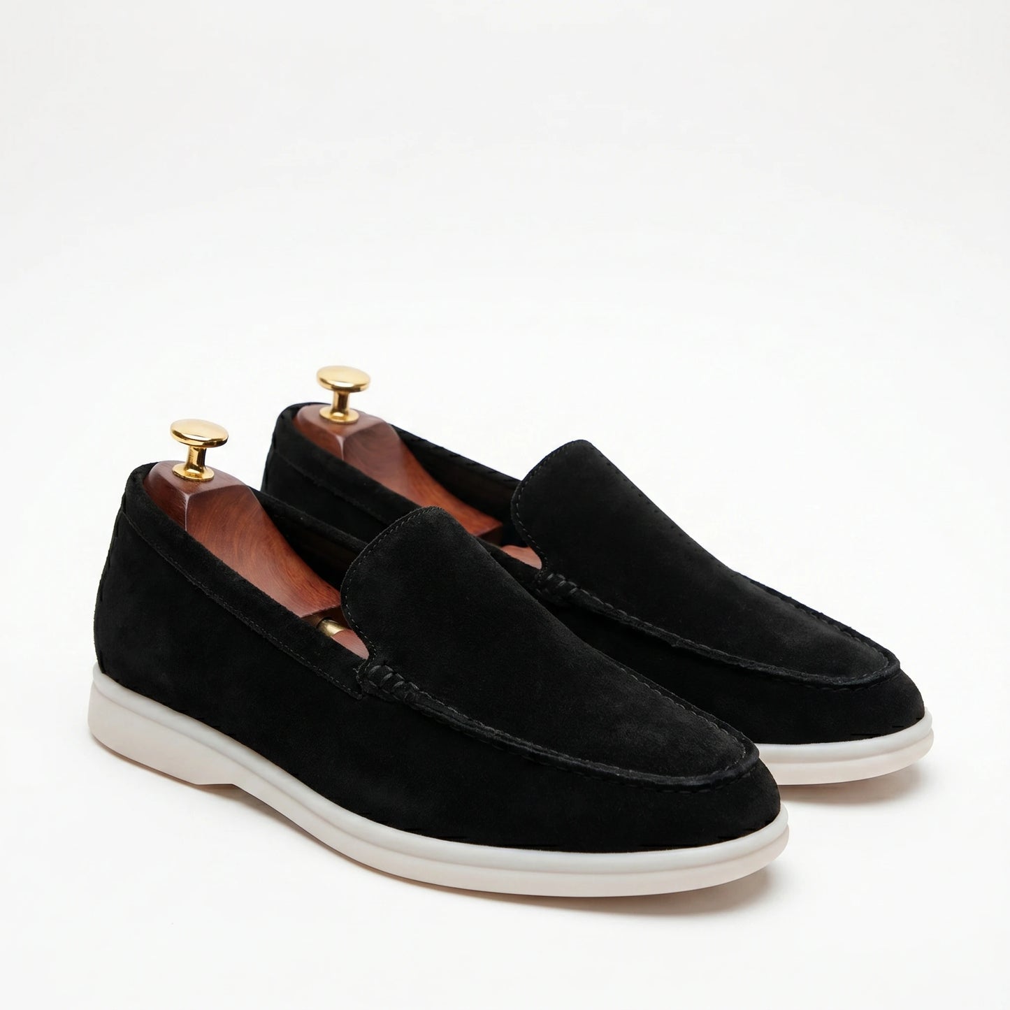 Stonebrook Studio - Stonebrook Studio | Leather Loafers Round Toe Comfort Slip - On Casual Shoes