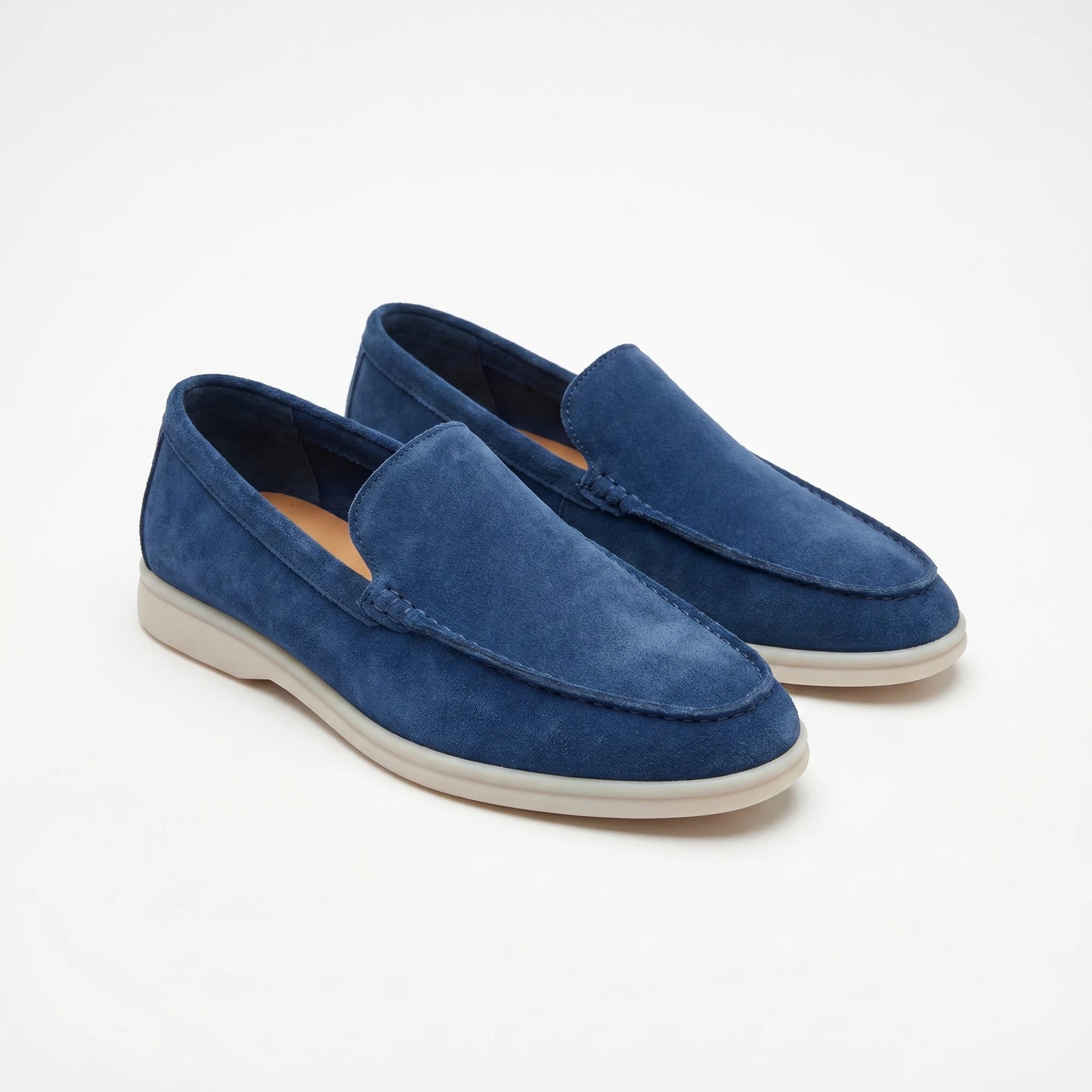Stonebrook Studio - Stonebrook Studio | Leather Loafers Round Toe Comfort Slip - On Casual Shoes