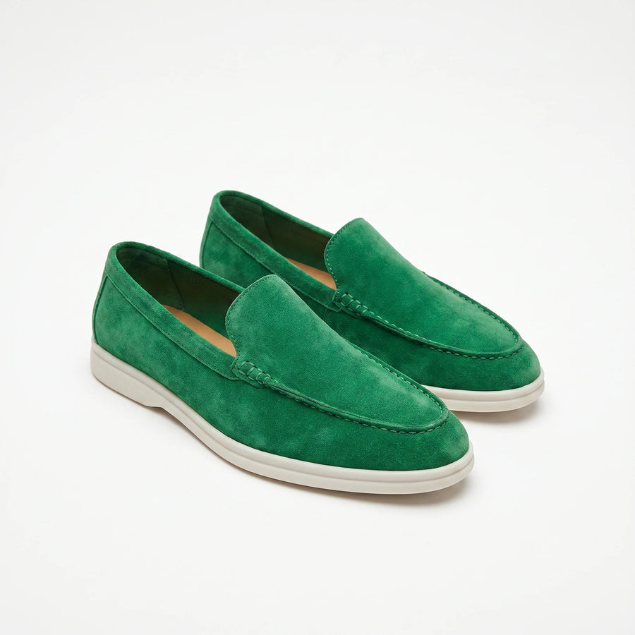 Stonebrook Studio - Stonebrook Studio | Leather Loafers Round Toe Comfort Slip - On Casual Shoes