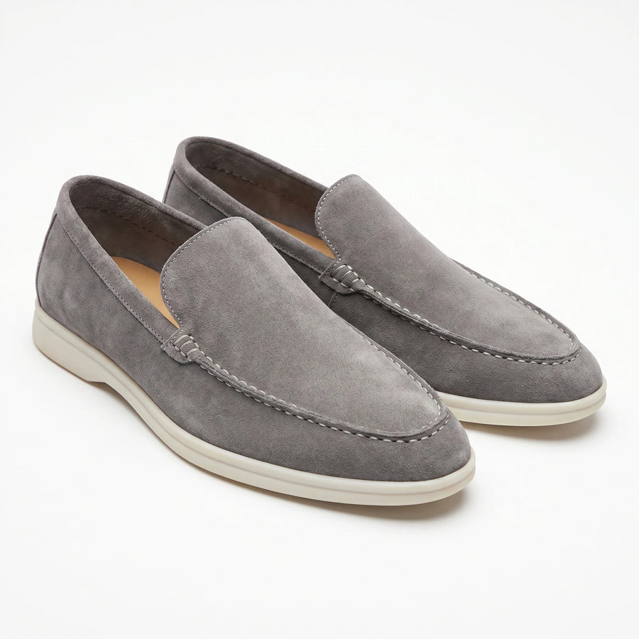 Stonebrook Studio - Stonebrook Studio | Leather Loafers Round Toe Comfort Slip - On Casual Shoes