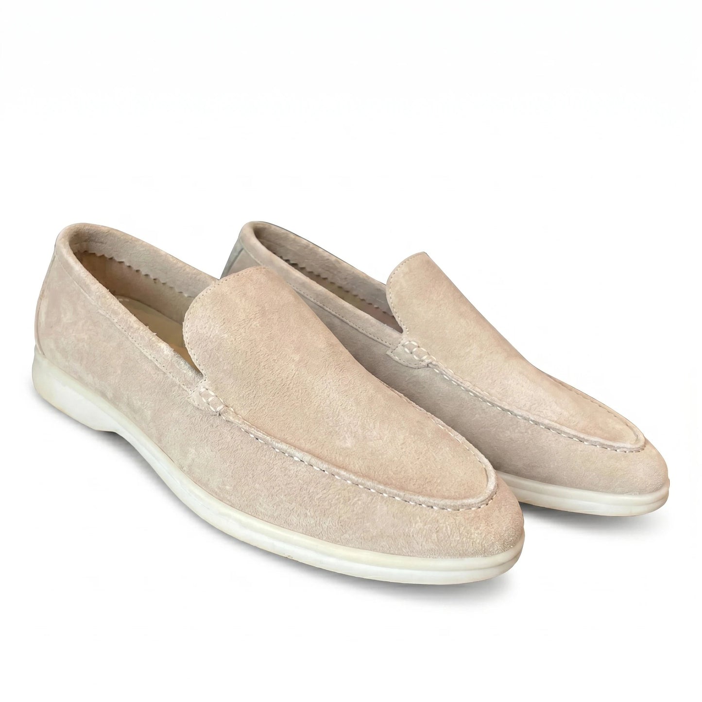 Stonebrook Studio - Stonebrook Studio | Leather Loafers Round Toe Comfort Slip - On Casual Shoes