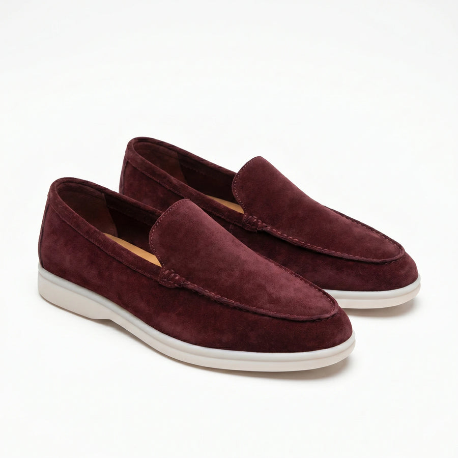 Stonebrook Studio - Stonebrook Studio | Leather Loafers Round Toe Comfort Slip - On Casual Shoes