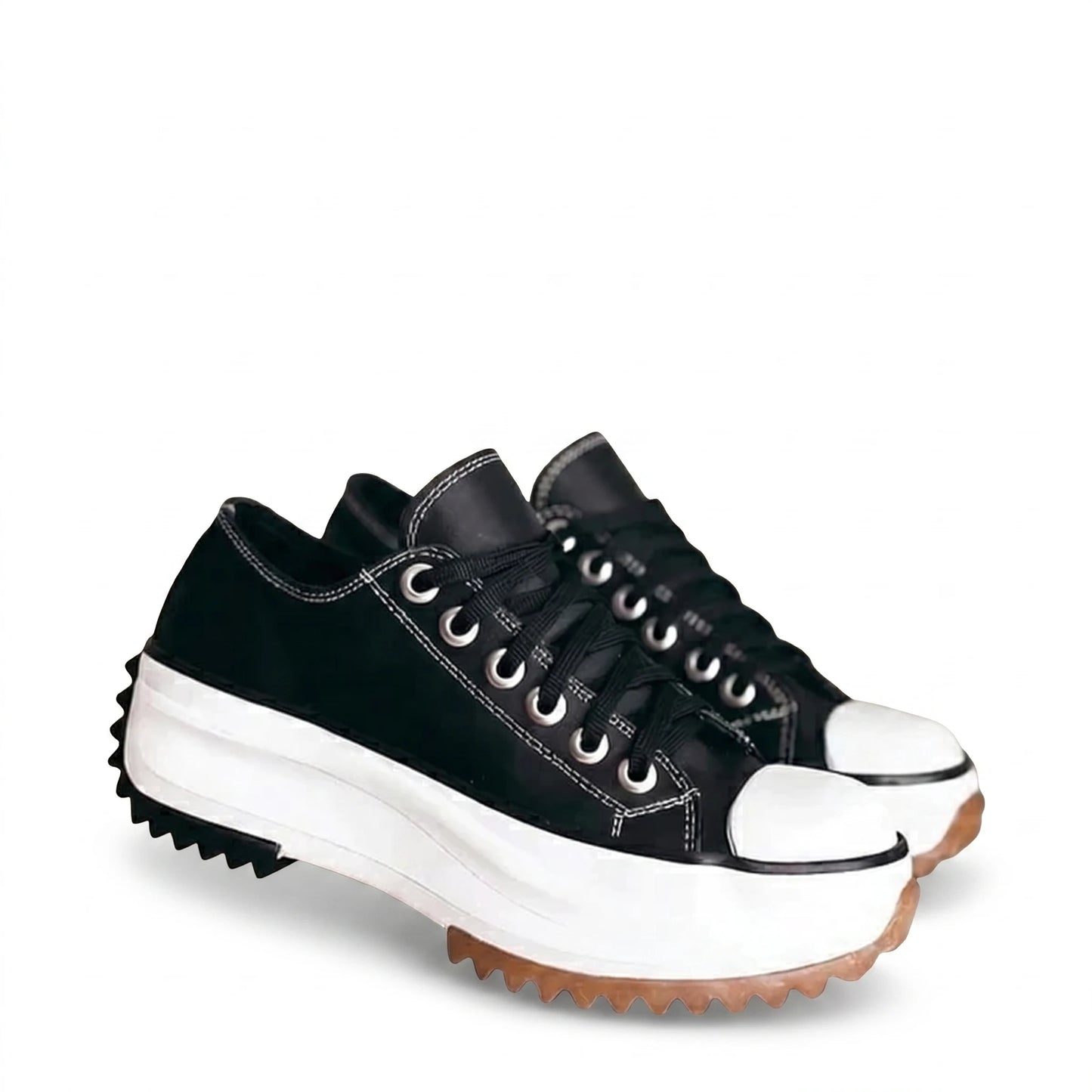 Stonebrook Studio - Stonebrook Studio | Canvas Lace - Up Sneakers Thick Sole Comfort Daily Wear