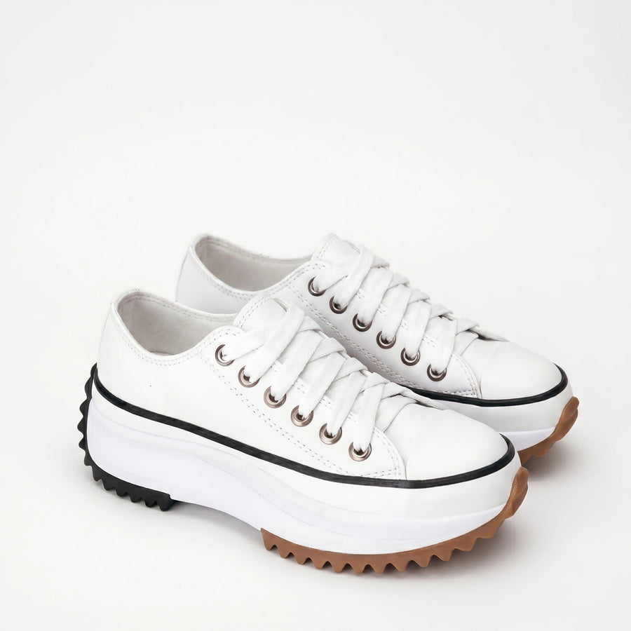 Stonebrook Studio - Stonebrook Studio | Canvas Lace - Up Sneakers Thick Sole Comfort Daily Wear