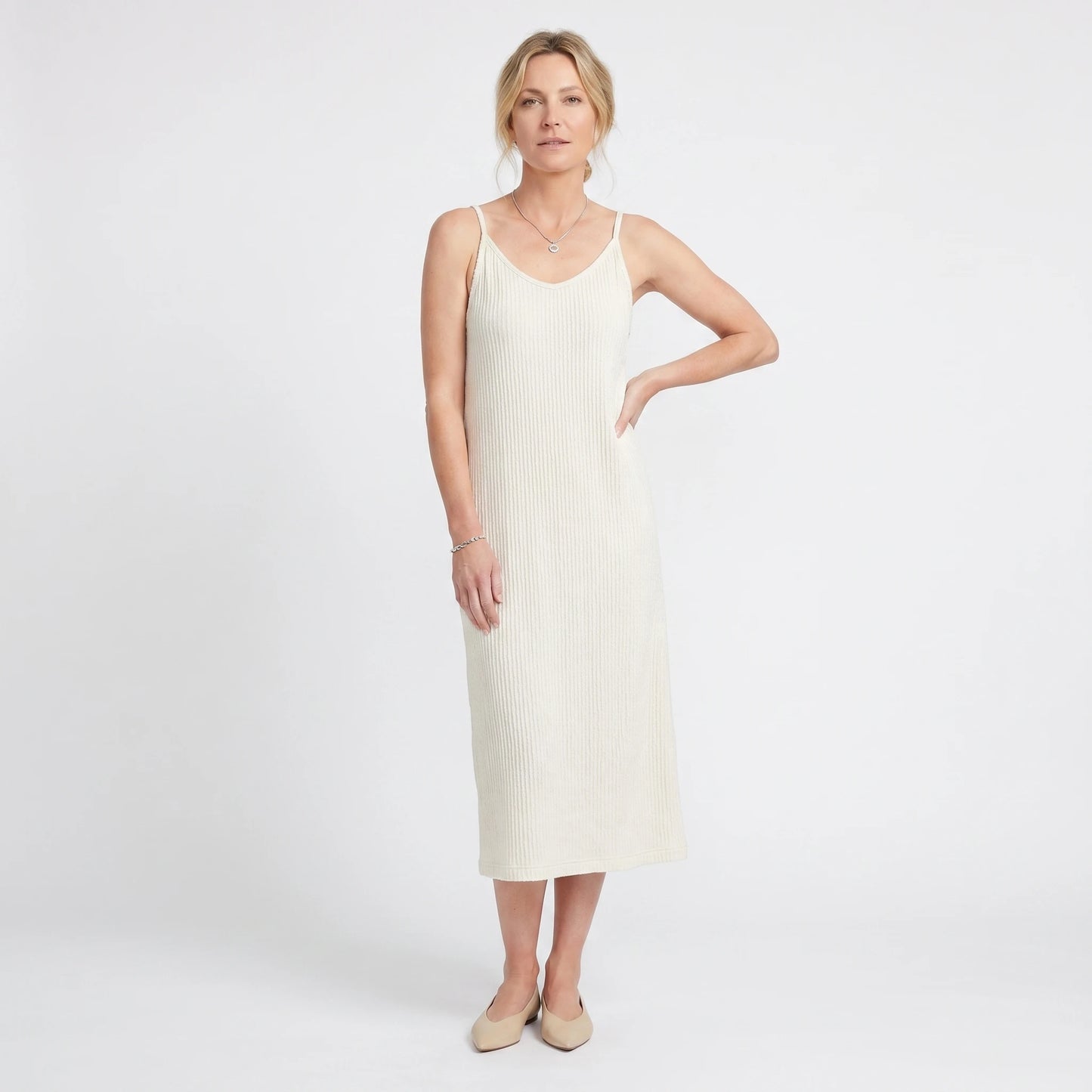 Stonebrook Studio | Women's Pleated Midi Skirt A-Line Slim Fit Elegant Summer