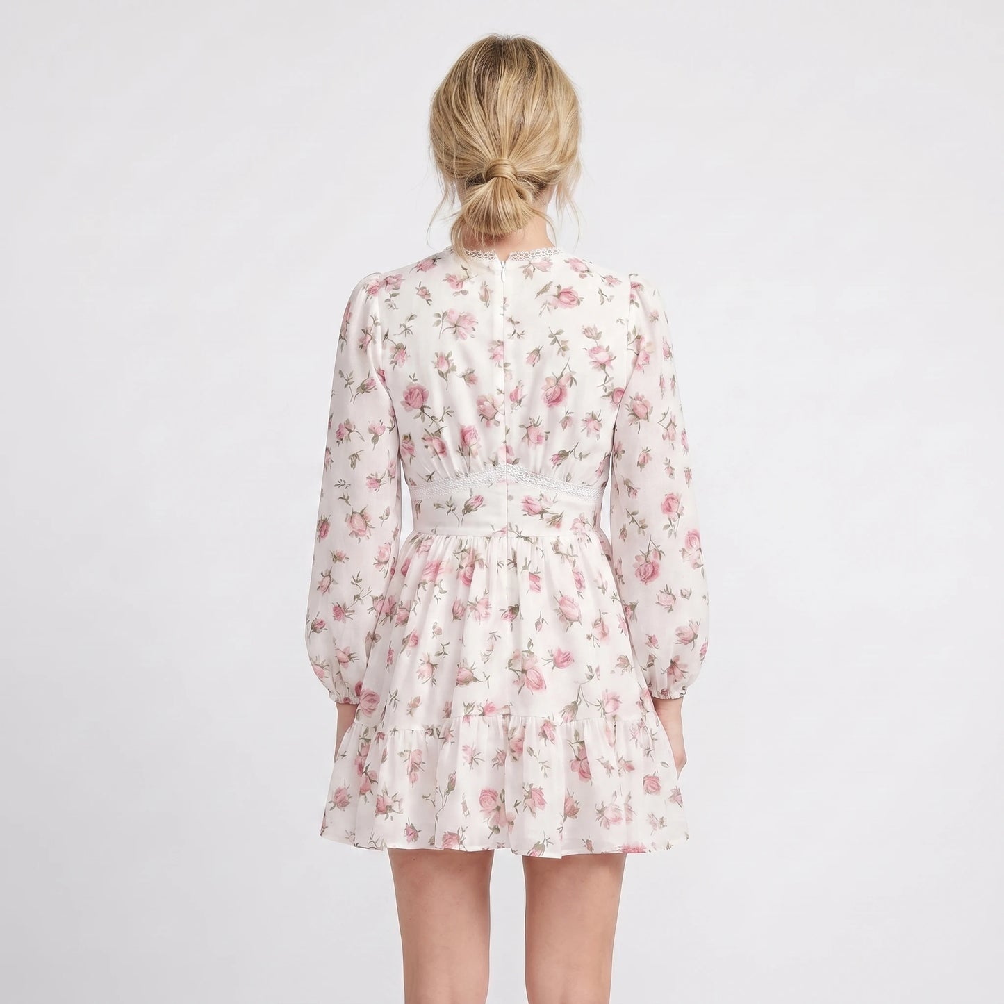 Stonebrook Studio | Women’s V-Neck Wrap Floral Mini Dress Lightweight A-Line Summer